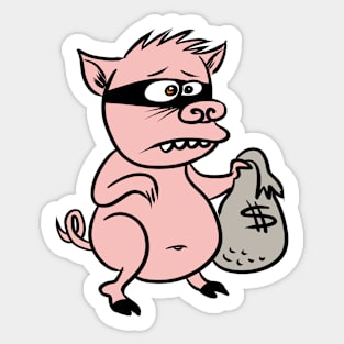 Piggy Boy Floyd Sticker